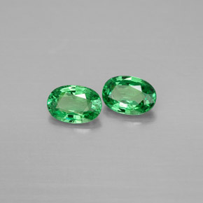 Pedras preciosas de granada tsavorita verde natural de  ct, corte oval, VS-SI