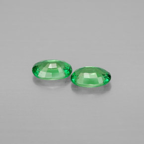 Pedras preciosas de granada tsavorita verde natural de  ct, corte oval, VS-SI