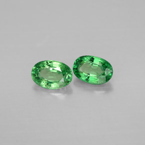 Pedras preciosas de granada tsavorita verde natural de  ct, corte oval, VS-SI