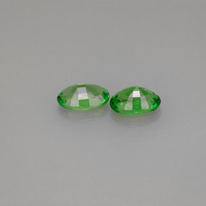 Pedras preciosas de granada tsavorita verde natural de  ct, corte oval, SI
