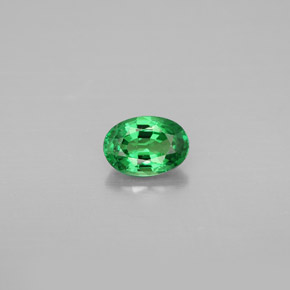 Granada Tsavorita Verde cromado Natural 0.67ct, Corte Oval, SI