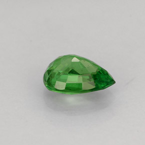 Granada tsavorita verde natural 0,70ct, formato de pêra, SI