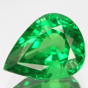 Granada Tsavorita Verde Natural 2.13ct, Formato de pêra, VS