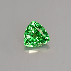 Granada tsavorita verde natural 0,63ct, trillion, VS