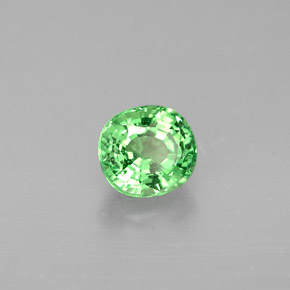 Granada Tsavorita verde vivo Natural 0.65ct, Corte Oval, VS