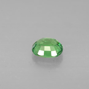 Granada tsavorita verde natural 0,64ct, almofada cortada, VS