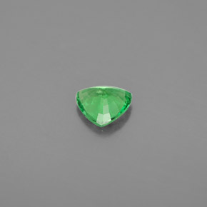 Granada tsavorita verde natural 0,57ct, trillion, VS