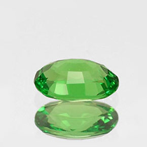 Granada tsavorita verde natural 0,53ct, corte oval, VVS