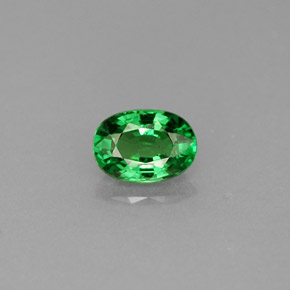 Granada tsavorita verde natural 0,69ct, corte oval, VS