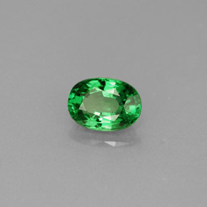 Granada tsavorita verde natural 0,69ct, corte oval, VS