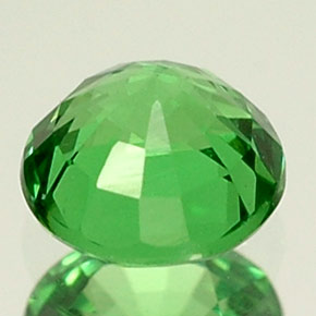 Granada Tsavorita verde vivo Natural 0.39ct, Corte Redondo, VVS-VS