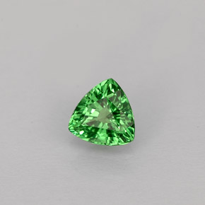 Granada tsavorita verde natural 0,40ct, trillion, VS