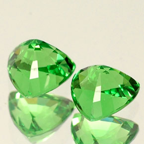 Pedras preciosas de granada tsavorita verde natural de  ct, trillion, VS