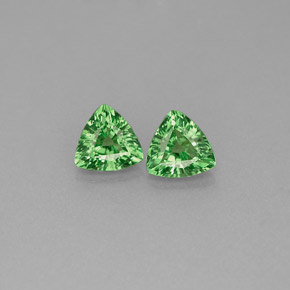 Pedras preciosas de granada tsavorita verde natural de  ct, trillion, VS