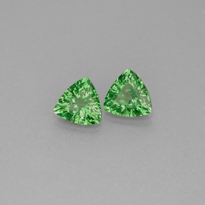 Pedras preciosas de granada tsavorita verde natural de  ct, trillion, VS