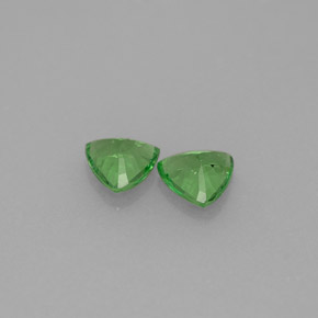 Pedras preciosas de granada tsavorita verde natural de  ct, trillion, VS