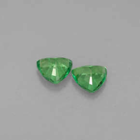 Pedras preciosas de granada tsavorita verde natural de  ct, trillion, VS