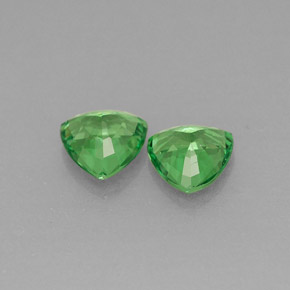 Pedras preciosas de granada tsavorita verde natural de  ct, trillion, VS