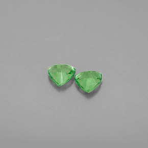 Pedras preciosas de granada tsavorita verde natural de  ct, trillion, VS