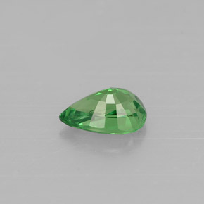 Granada tsavorita verde natural 0,51ct, formato de pêra, VS