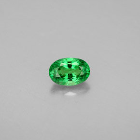 Granada tsavorita verde natural 0,71ct, corte oval, VS