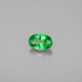 Granada tsavorita verde natural 0,71ct, corte oval, VS