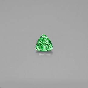 Granada tsavorita verde natural 0,39ct, trillion, VS