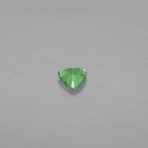 Granada tsavorita verde natural 0,39ct, trillion, VS