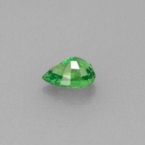 Granada tsavorita verde natural 0,46ct, formato de pêra, VVS-VS