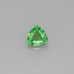 Granada tsavorita verde natural 0,43ct, trillion, VS