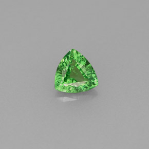 Granada tsavorita verde natural 0,45ct, trillion, VS