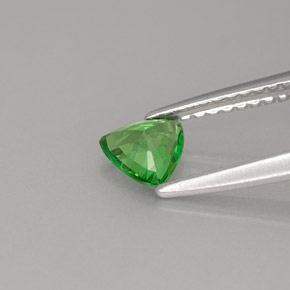 Granada Tsavorita Verde cromado Natural 0.43ct, Trilhão, VS