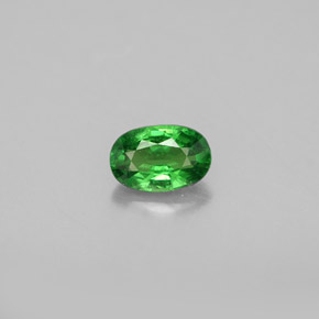 Granada tsavorita verde natural 0,62ct, corte oval, VS-SI