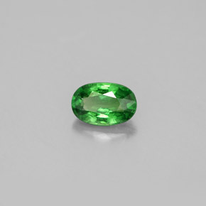 Granada tsavorita verde natural 0,62ct, corte oval, VS-SI