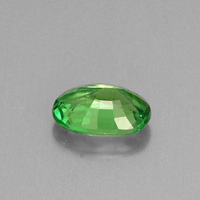 Granada tsavorita verde natural 0,64ct, corte oval, VVS-VS