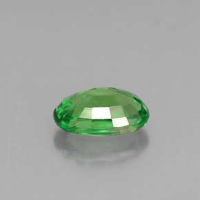 Granada tsavorita verde natural 0,65ct, corte oval, VS