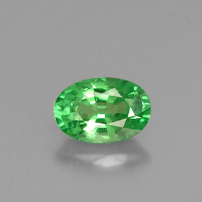 Granada tsavorita verde natural 0,57ct, corte oval, VS-SI