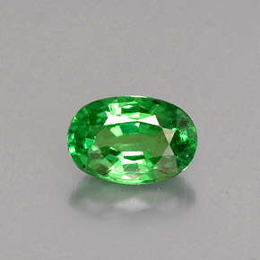 Granada tsavorita verde natural 0,61ct, corte oval, VS
