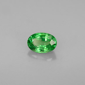 Granada tsavorita verde natural 0,68ct, corte oval, VS