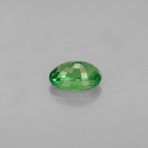 Granada tsavorita verde natural 0,68ct, corte oval, VS