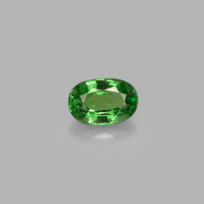 Granada tsavorita verde natural 0,58ct, corte oval, VVS-VS