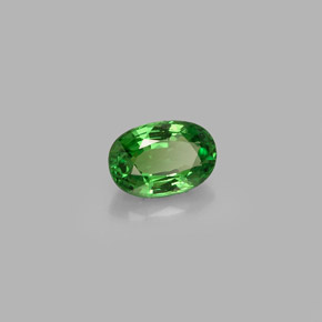 Granada tsavorita verde natural 0,58ct, corte oval, VVS-VS