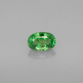 Granada tsavorita verde natural 0,63ct, corte oval, SI
