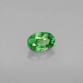 Granada tsavorita verde natural 0,63ct, corte oval, SI