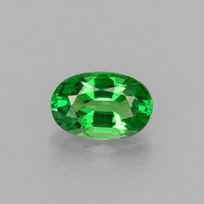 Granada tsavorita verde natural 0,50ct, corte oval, VS