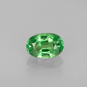 Granada tsavorita verde natural 0,61ct, corte oval, VS
