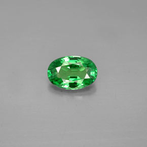 Granada tsavorita verde natural 0,54ct, corte oval, VS-SI