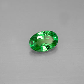 Granada tsavorita verde natural 0,54ct, corte oval, VS-SI