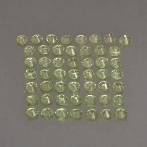 Pedras preciosas de granada tsavorita verde natural de  ct, corte redondo, VS