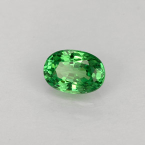 Granada tsavorita verde natural 0,65ct, corte oval, VS